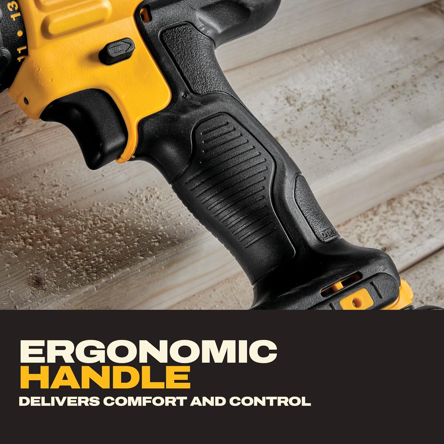 DEWALT 20V Max Cordless Drill Driver Set, 2 Speed, High Performance Motor, Includes 2 XR 1.3Ah Li-Ion Batteries, Charger and Contractor Bag (DCD771C2) - Image 5