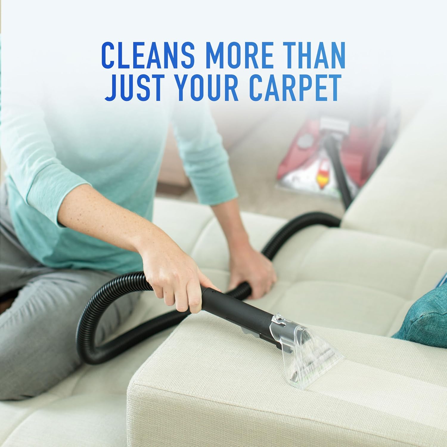 Hoover PowerScrub Deluxe Carpet Cleaner Machine, Deep Cleaning Carpet Shampooer Machine, SpinScrub Brushes, HeatForce Drying, Pet & Upholstery Tools, Pair with Hoover Carpet Cleaner Solution - Image 8