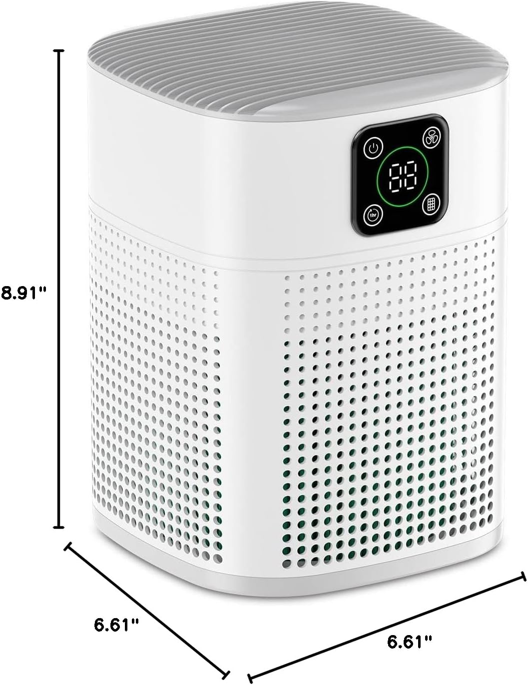Air Purifiers for Bedroom, Honeyuan H13 HEPA Air Purifier for Home Large Room 1095 sqft, Air purifiers with 360°Air Intake, 3 Fan Speeds, 3-Stage Filtration, White - Image 7