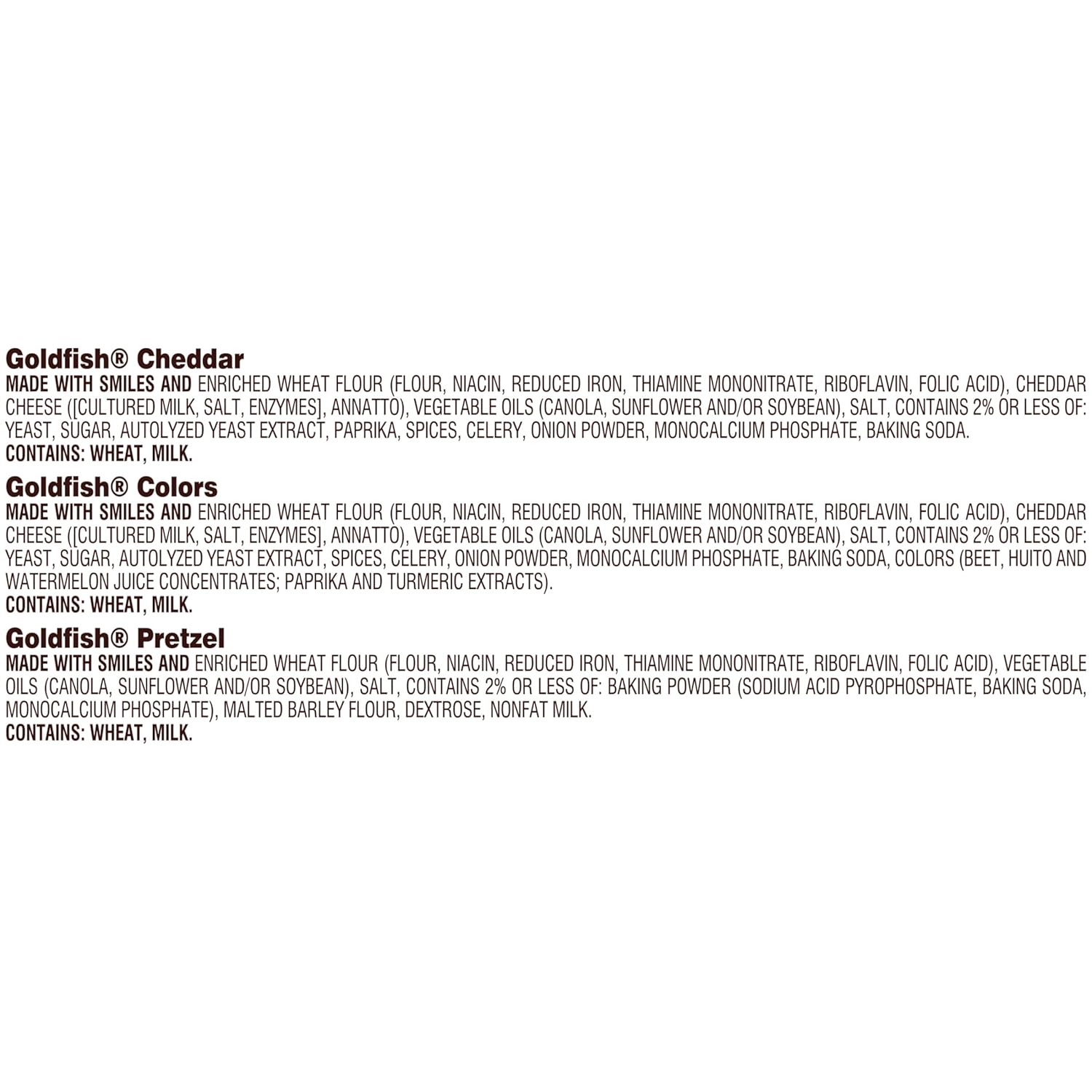 Goldfish Crackers Big Smiles Variety Pack with Cheddar, Colors, and Pretzels, Snack Packs, 30 Ct - Image 4