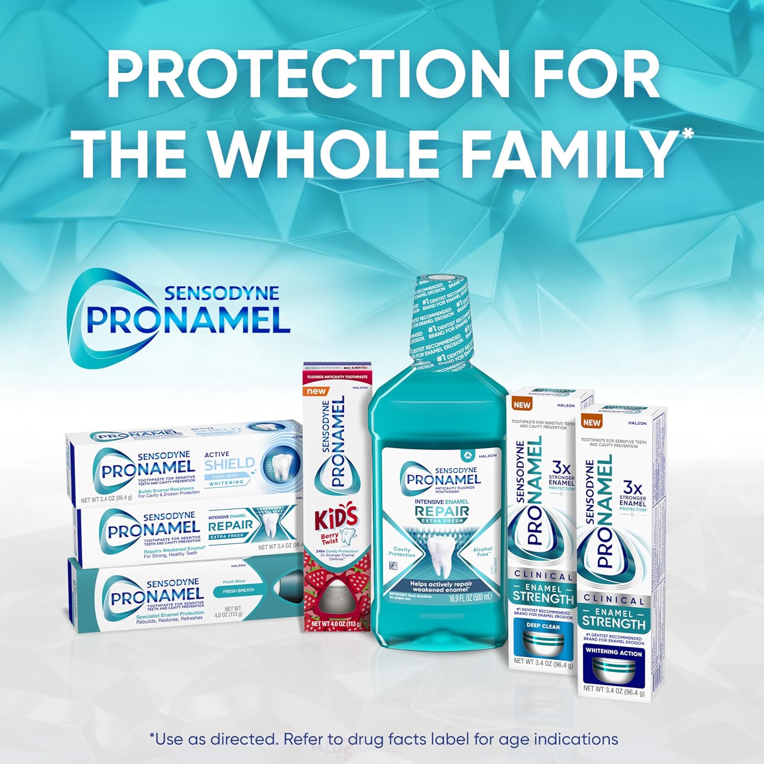 Sensodyne Pronamel Active Shield Whitening Enamel Toothpaste, Cool Mint - 3.4 Ounces x 3 - Image 14