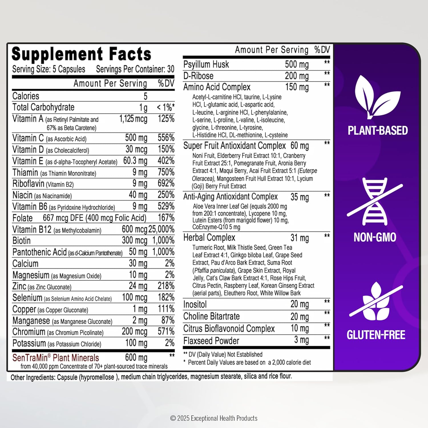 Immuno 150, Immune Support Supplement, Packed with 70 Plant Minerals, 13 Essential Vitamins and 68 Additional Nutrients-150 Vegetable Capsules- Immune Boost for All Age Groups - Image 6