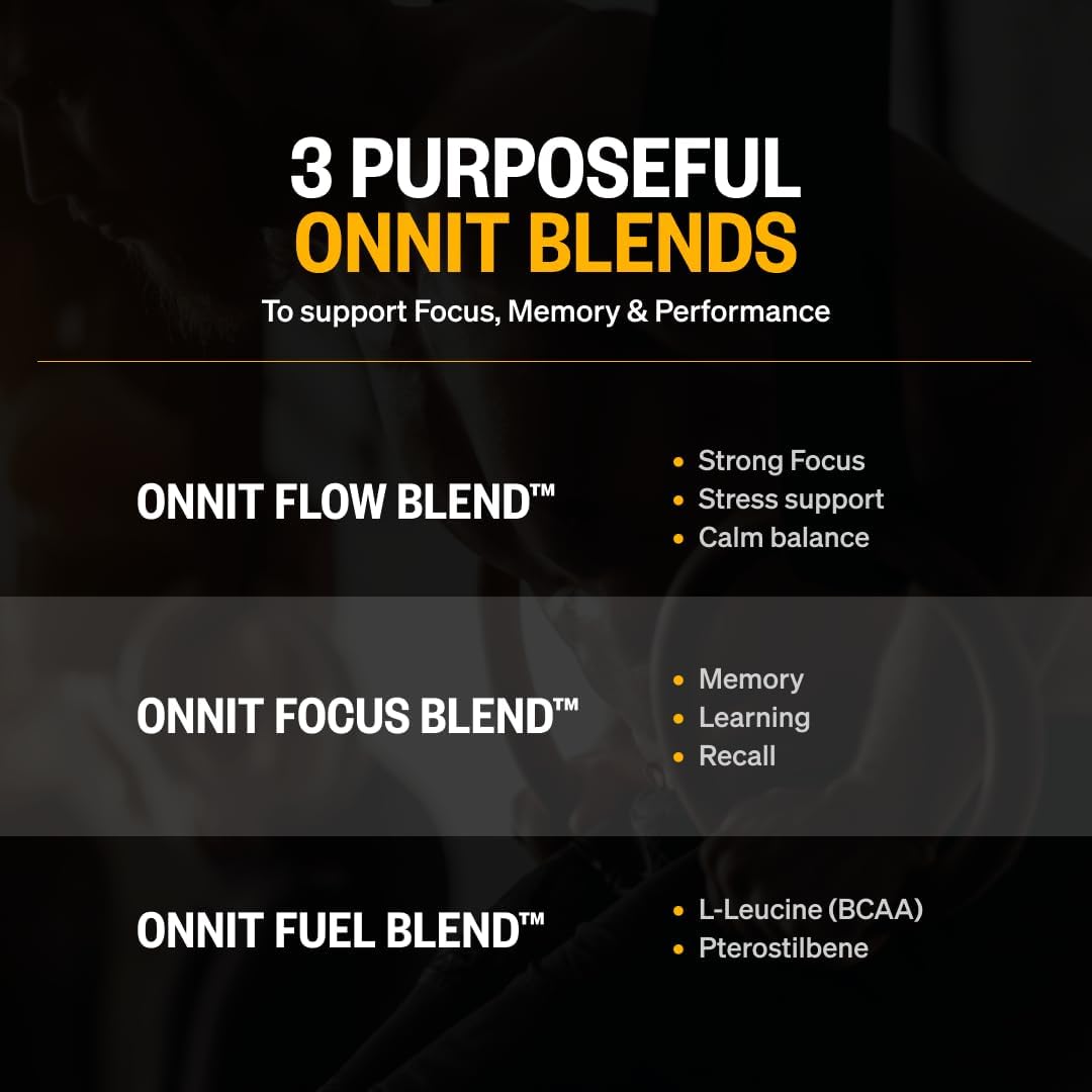 ONNIT Alpha Brain Nootropic Brain Supplement for Focus, Memory, Mental Clarity, Cognitive Support with L-Theanine and Vitamin B6, 90 Count - Image 8