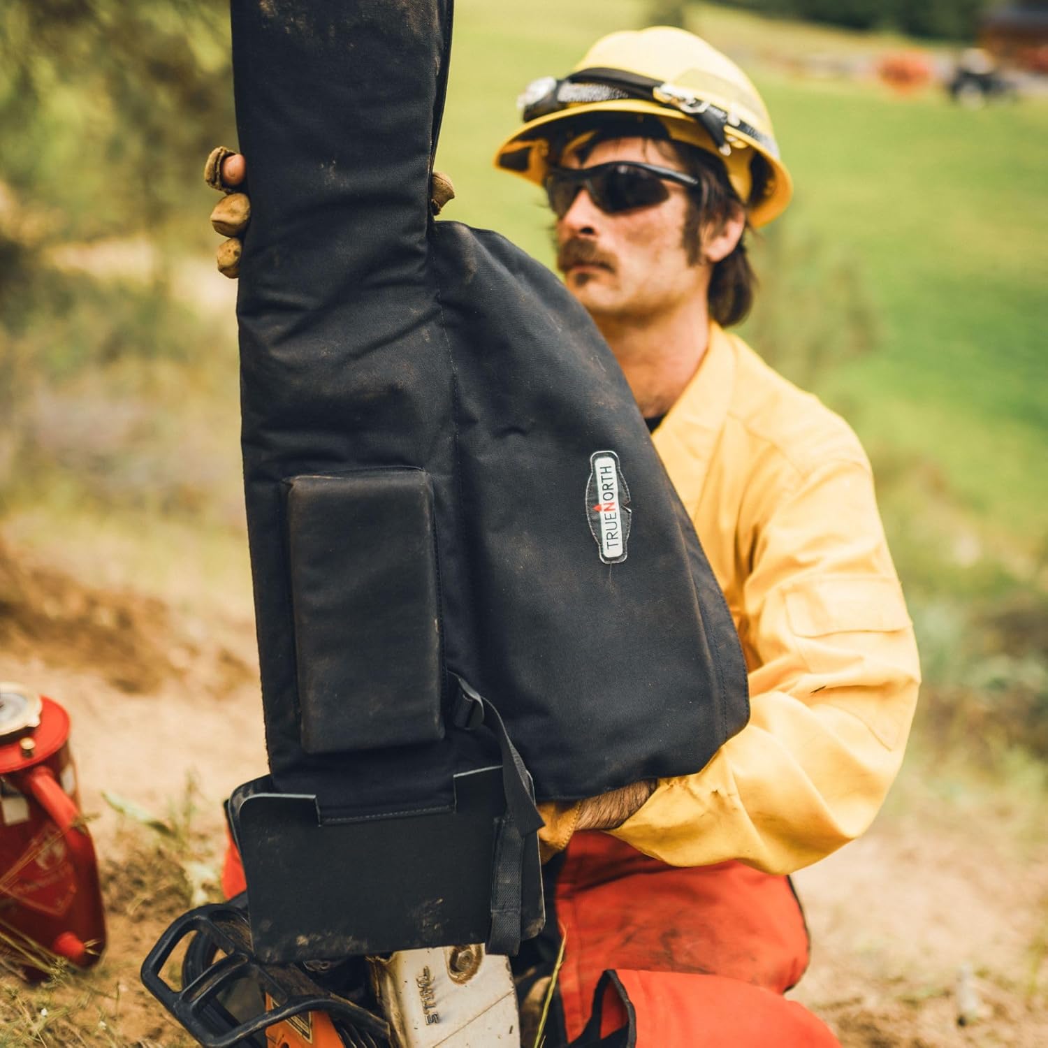 TRUE NORTH Gear Chainsaw Bar Cover for Wildland Firefighting with Leather Guard for Chainsaw Dogs - Image 6