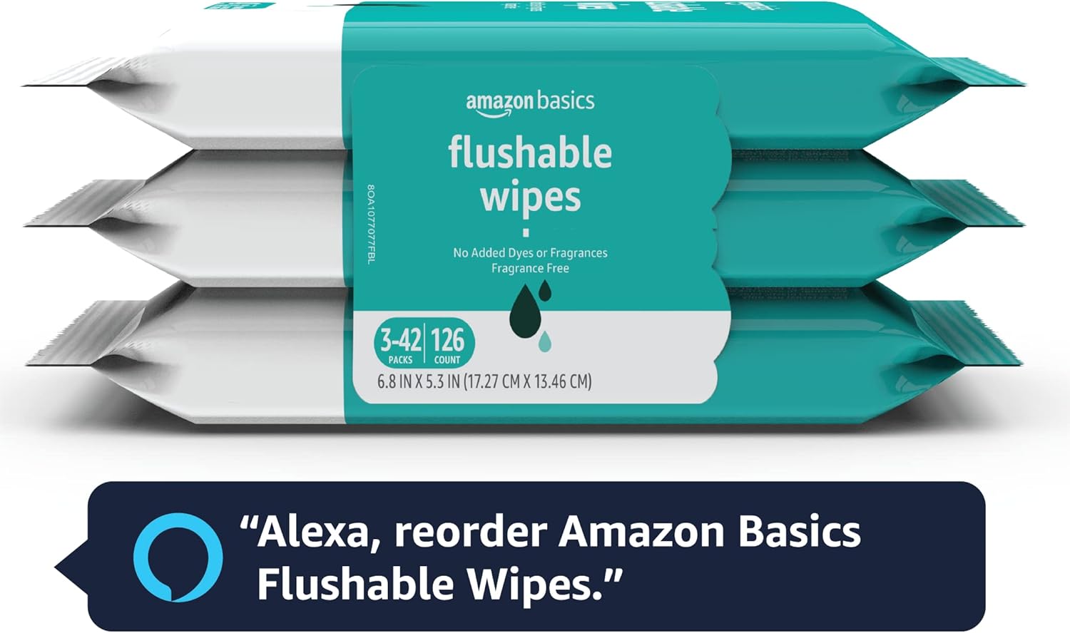 Amazon Basics Adult Wet Wipes Flushable formulated without Fragrance, 126 Count (3 Packs of 42) Packaging May Vary - Image 10
