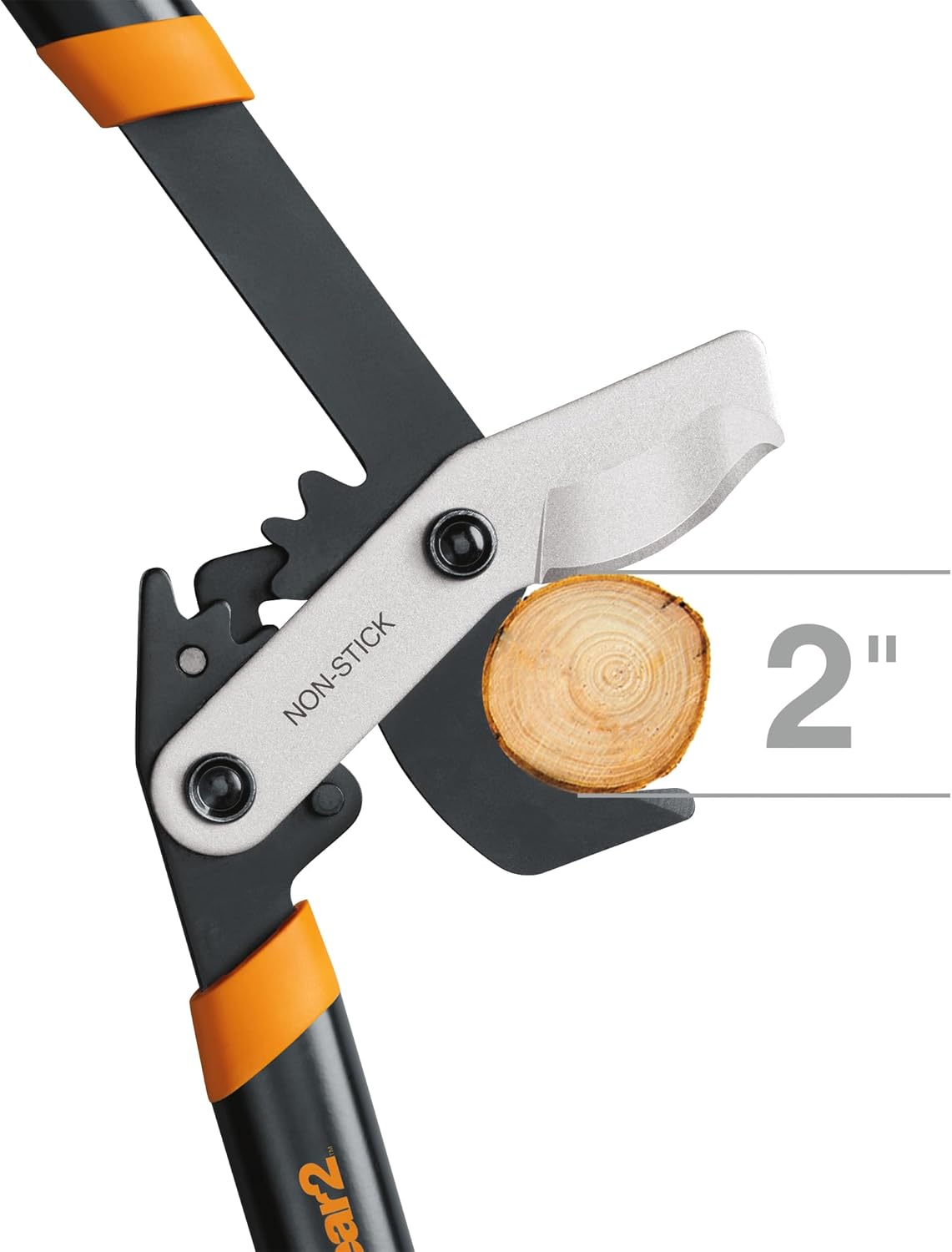 Fiskars 32-Inch Loppers for Tree Trimming, Heavy Duty, Low-Friction Sharp Steel Blade, Branch Cutter up to 2-Inch Diameter Cut Capacity, PowerGear2 Technology that Multiplies Power for Less Effort - Image 8