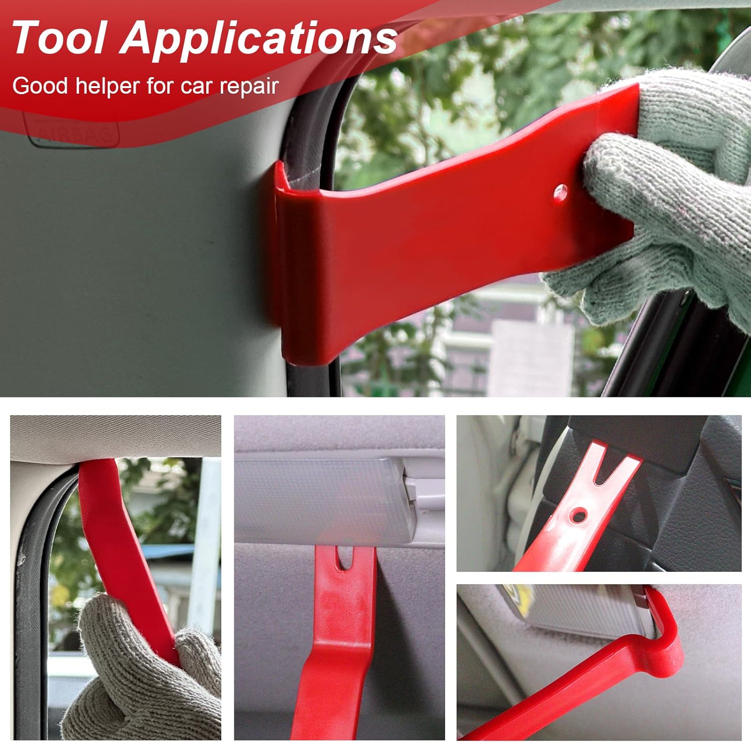 Doaho 19Pcs Car Trim Removal Tool,Auto Clip Pliers Fastener Remover Set,Pry Tool Repair Kit,Fastener Clips Removal Car Tool for Panel,Audio, Dash, Window,Clip and Upholstery with Storage Bag - Image 8