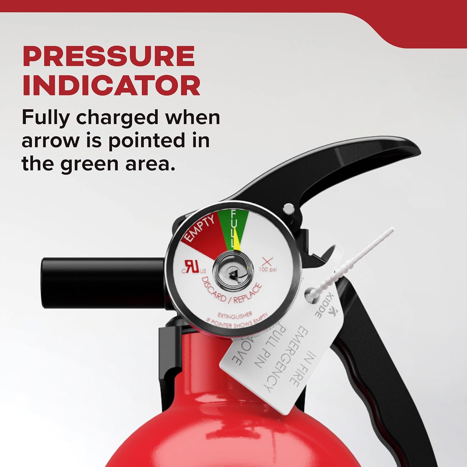 Kidde FA110G Multi Purpose Fire Extinguisher, Wall Mount, for Home/Office/Dorm/Residential, 1A10BC - Image 6