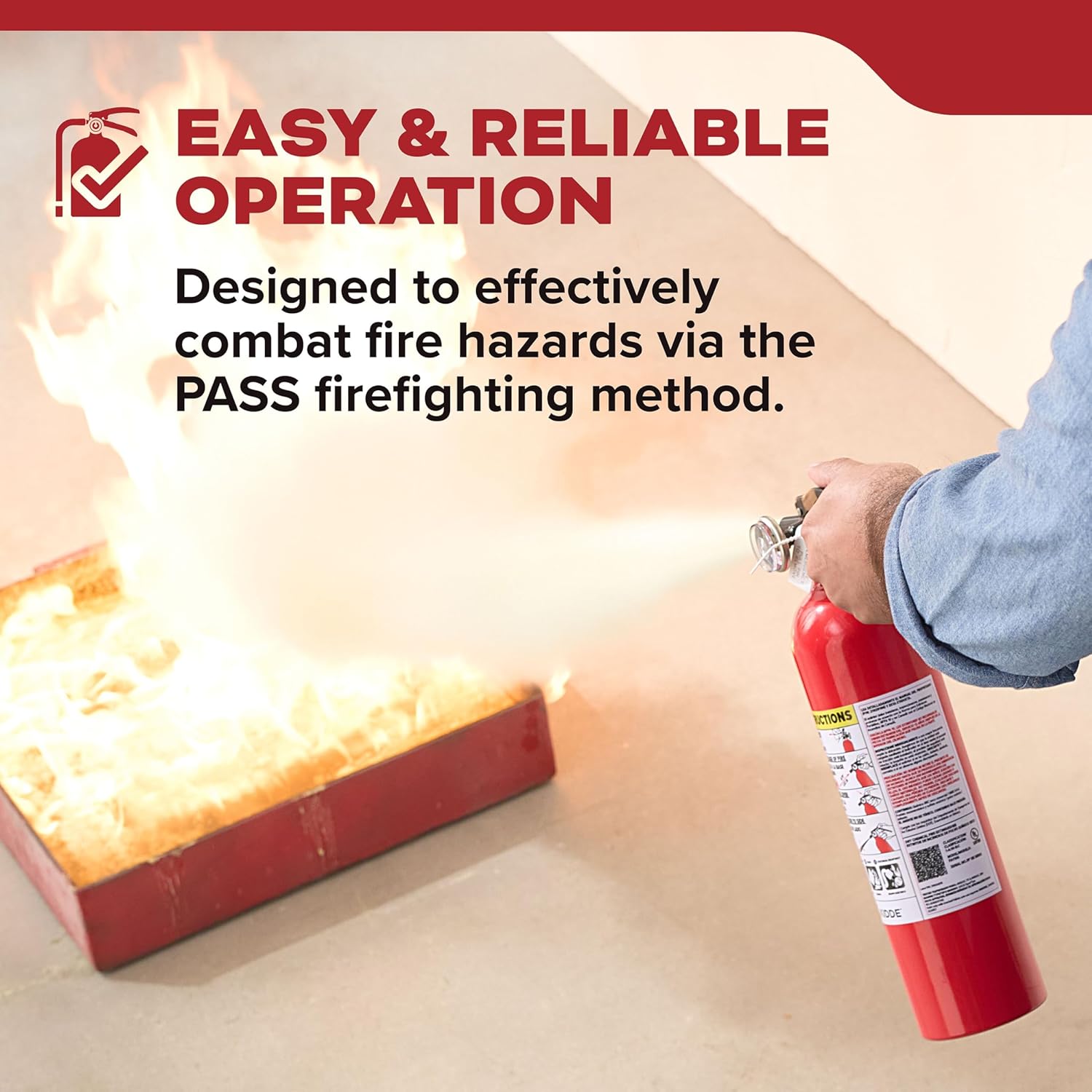 Kidde FA110G Multi Purpose Fire Extinguisher, Wall Mount, for Home/Office/Dorm/Residential, 1A10BC - Image 8