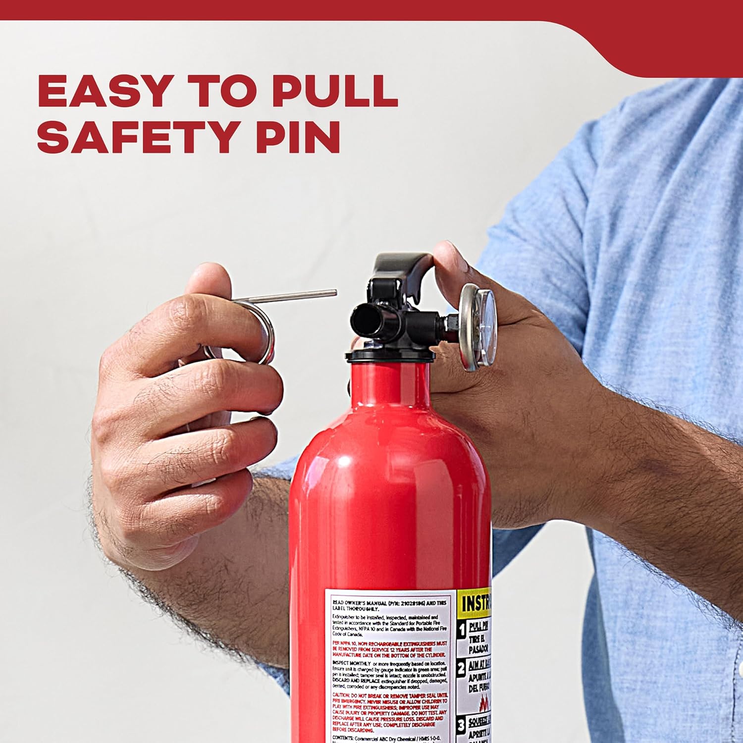 Kidde FA110G Multi Purpose Fire Extinguisher, Wall Mount, for Home/Office/Dorm/Residential, 1A10BC - Image 10