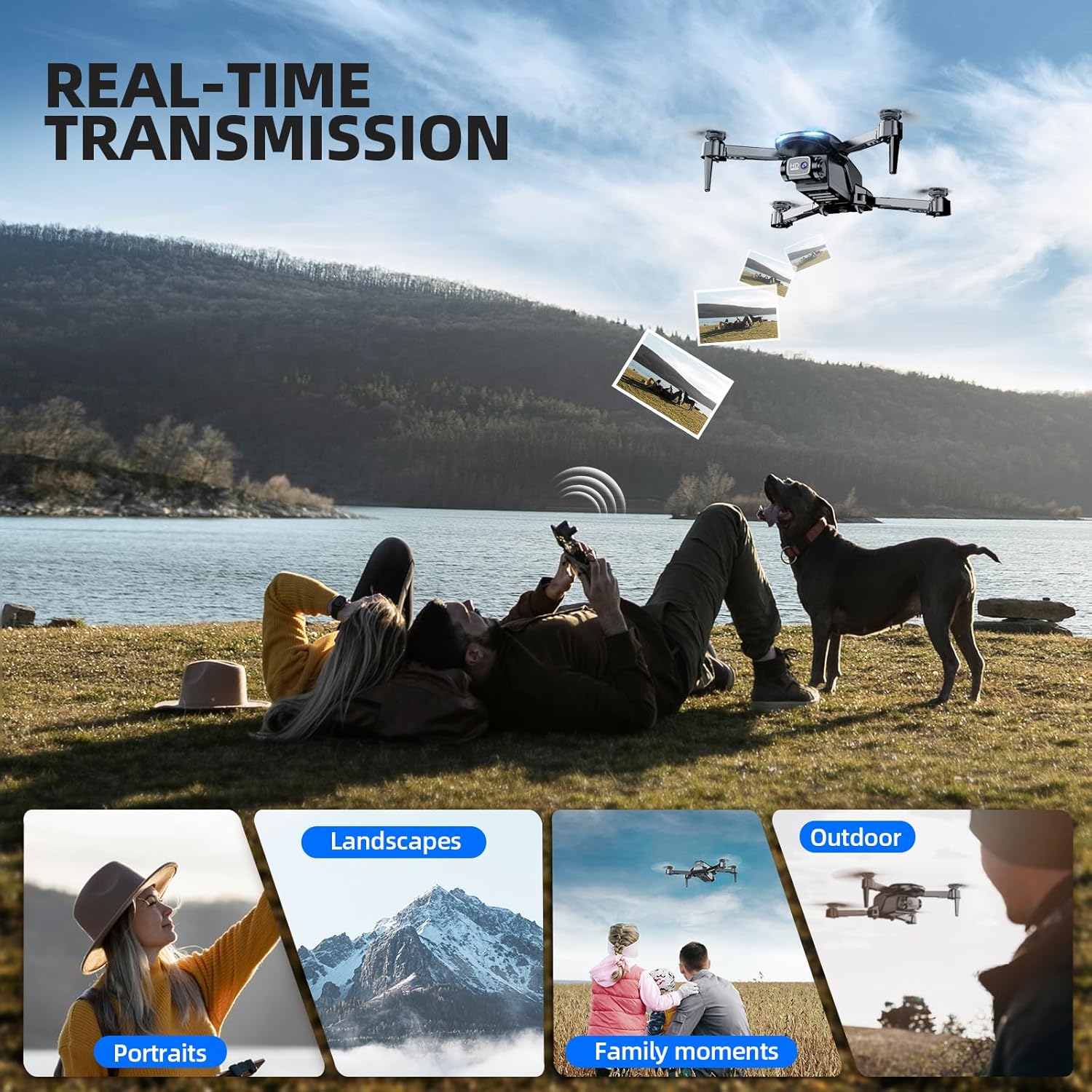 Drone with Camera for Adults Beginners Kids, Fun 1080P Foldable Mini Drone for Exciting Indoor Outdoor Play, RC Quadcopter with 2 Batteries, One Key Start, Easy to Fly, Altitude Hold, 3D Flips - Image 4