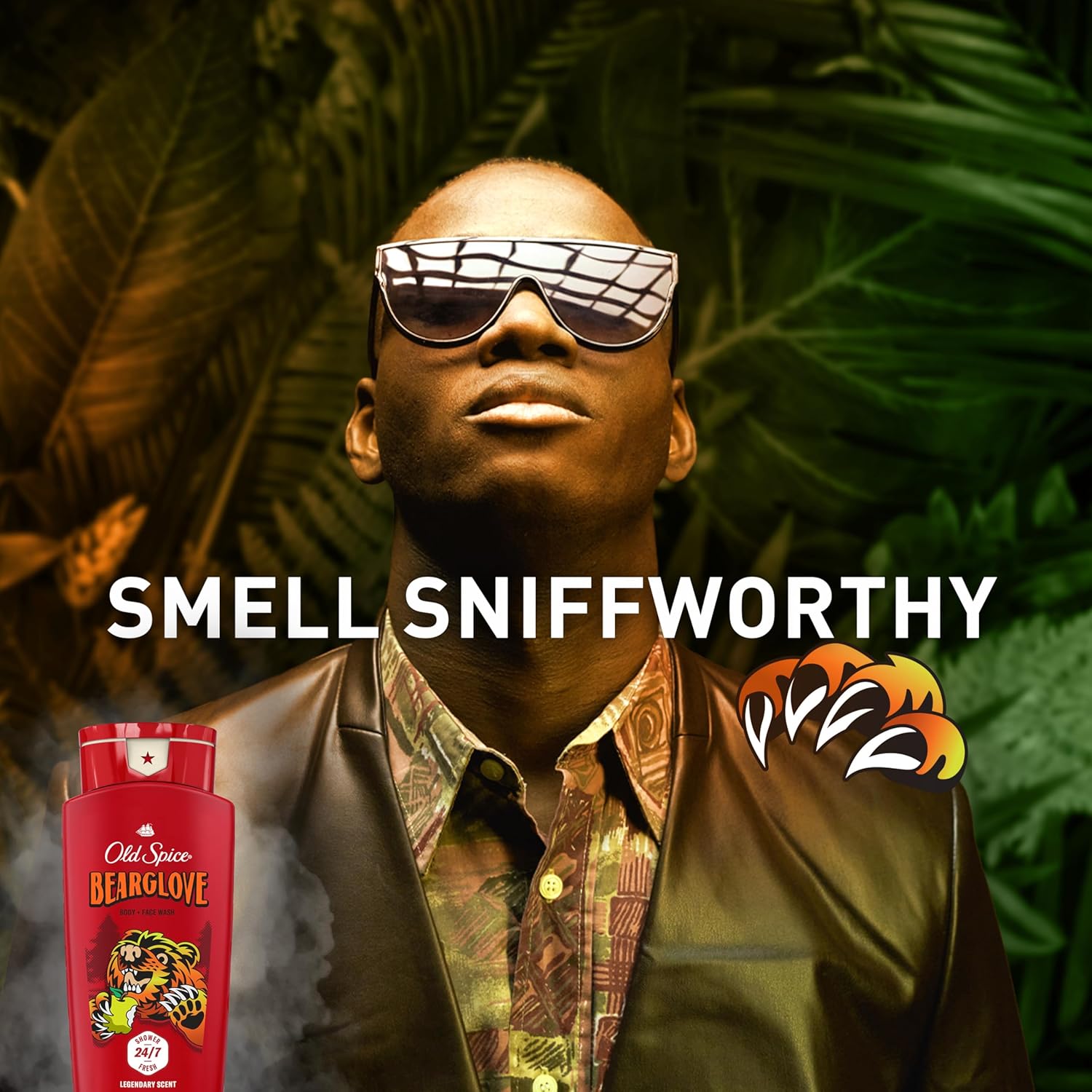 Old Spice Cleansing Body Wash for Men, 3X Defense, 24/7 Shower Fresh with Lasting Scent, 2-in-1 Body & Face Wash, Bearglove with Crisp Orchard Scent, 24 oz (Pack of 4) - Image 7