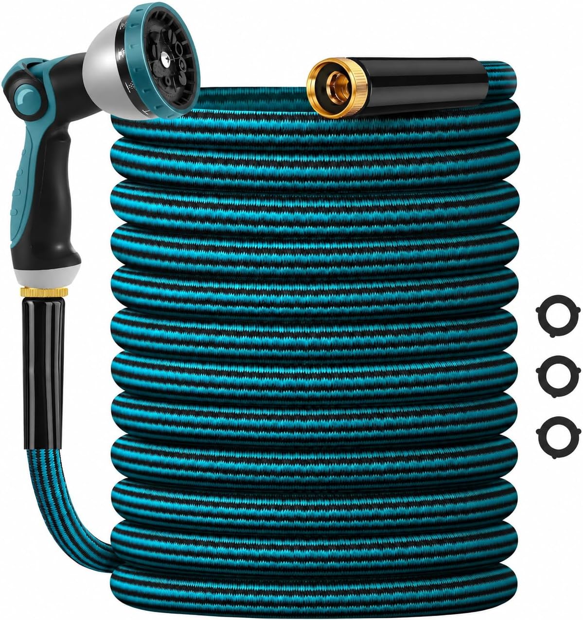 Garden Hose 50ft, Non-Expanding Water Hose Ultra Lightweight, Kink-Free, Sturdy, Flexible, Abrasion Resistant Hose for Yard, Lawn, Outdoor, Marine and Camper - Image 2