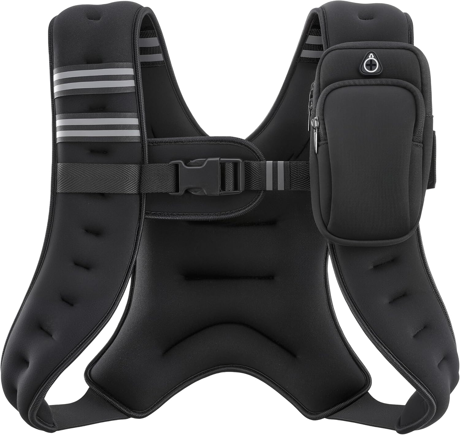ZELUS Weighted Vest, 6lb/8lb/12lb/16lb/20lb/25lb/30lb Weight Vest with Reflective Stripe for Workout, Strength Training, Running, Fitness, Muscle Building, Weight Loss, Weightlifting - Image 2