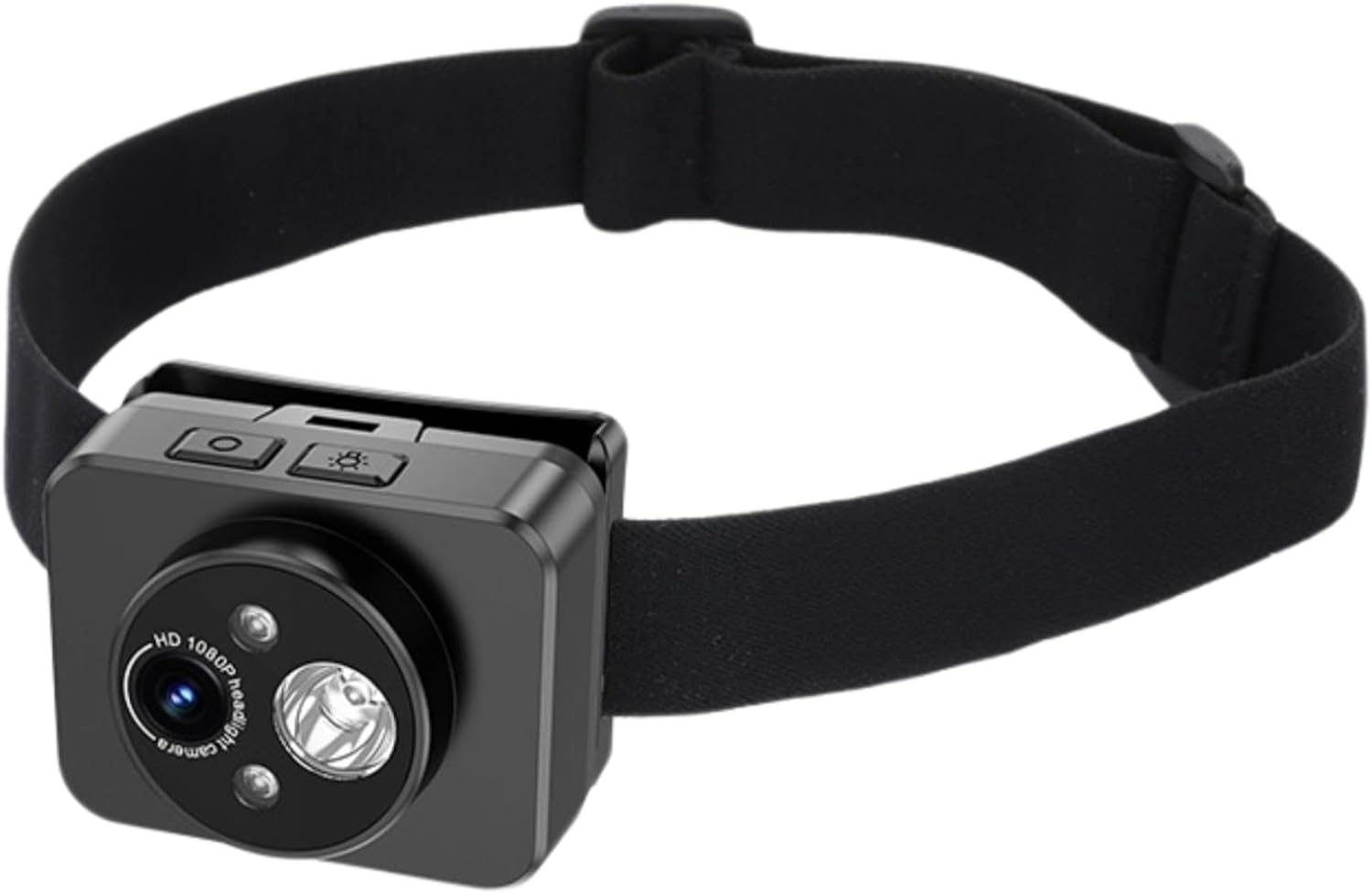 Head Mounted Camera, 1080P Sports Video Camera with LED Light, Sports Recorder Action Cam with 120° Wide Angled, Supports TF Card up to 128 GB, Hands-Free Action Camera for Outdoor Traveling Recording