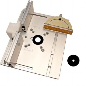 KETIPED Aluminium Router Table Insert Plate,Woodworking Benches Router Flip Plate W/Miter Gauge Guide Fence Sliding Brackets KETIPED Aluminium Router Table Insert Plate,Woodworking Benches Router Flip Plate W/Miter Gauge Guide Fence Sliding Brackets