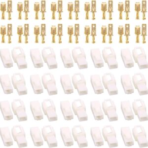 Hilitchi 6.3MM Electrical Automotive Wire Connectors Male Female Socket Plug Terminal for Motorcycle Car (2P-30Sets) Hilitchi 6.3MM Electrical Automotive Wire Connectors Male Female Socket Plug Terminal for Motorcycle Car (2P-30Sets)