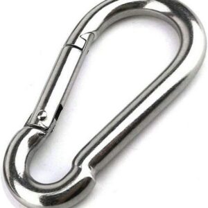 Large Carabiner Clip,5-1/2 Inch Heavy Duty Stainless Steel Spring Snap Hook for Outdoor Living,Gym,Boating,Hammock