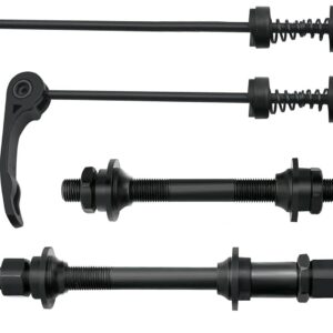 Free-fly MTB Quick Release Bicycle Hub, Road Mountain Bike Front & Rear Axle Hollow Shaft Set with Standard Spacing (1 Pair, 4 piece) Free-fly MTB Quick Release Bicycle Hub, Road Mountain Bike Front & Rear Axle Hollow Shaft Set with Standard Spacing (1 Pair, 4 piece)