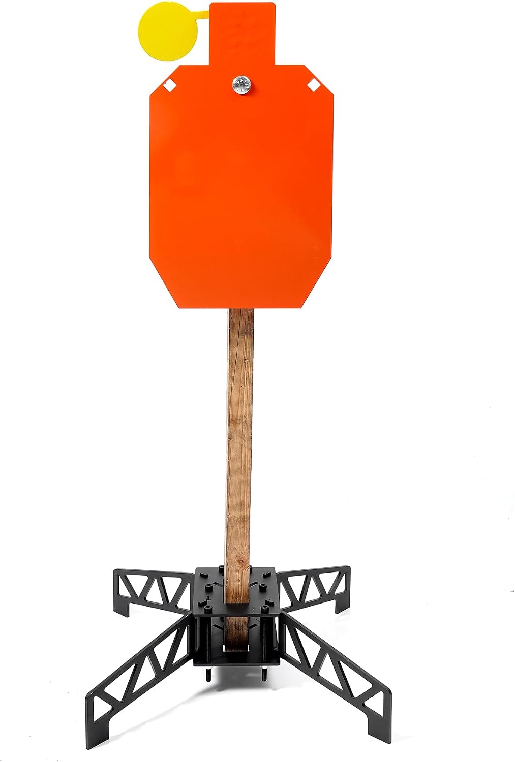 AR500 Steel Shooting Target Set - 3/8" Thick Hostage Reactive Target with 3-in-1 Multi-Function Steel Target Stand for Shooting Practice