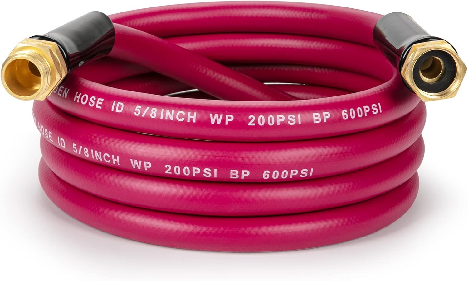Garden Hose 5/8 in x 10 ft, Heavy Duty Durable Anti Kink Flexible Garden Water Hose for Drinking Water Safe BPA Free, All-weather Lightweight Water Hose for Garden RV Camper Marine