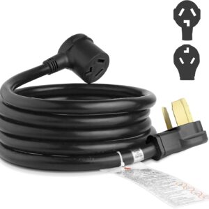 10FT 3 Prong Dryer Extension Cord, 30 Amp NEMA 10-30P to 10-30R EV Extension Cord for Dryer Power Extension and Level 2 EV Charging, 125V/250V 10 AWG STW ETL Listed (Black) 10FT 3 Prong Dryer Extension Cord, 30 Amp NEMA 10-30P to 10-30R EV Extension Cord for Dryer Power Extension and Level 2 EV Charging, 125V/250V 10 AWG STW ETL Listed (Black)