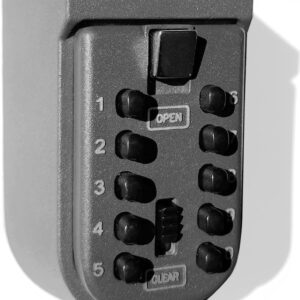 Key Lock Box for Outside Wall Mount, Waterproof Spare Key Storage Box, 10-digits Combination Lockbox Push Button Key Keeper Box for Home Indoor & Outdoor Realtors Landlord Property Management Key Lock Box for Outside Wall Mount, Waterproof Spare Key Storage Box, 10-digits Combination Lockbox Push Button Key Keeper Box for Home Indoor & Outdoor Realtors Landlord Property Management