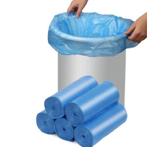 Compostable Trash Bags, 13-15 Gallon Biodegradable Trash Bags Recycled Garbage Bags Unscented Wastebasket Liners for Kitchen Office(75 Counts, Blue) Compostable Trash Bags, 13-15 Gallon Biodegradable Trash Bags Recycled Garbage Bags Unscented Wastebasket Liners for Kitchen Office(75 Counts, Blue)