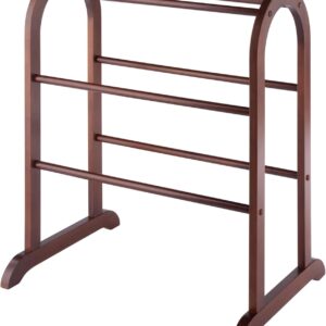 Winsome 94326 Wood Quilt Rack With 6 Rungs, Antique Walnut Winsome 94326 Wood Quilt Rack With 6 Rungs, Antique Walnut