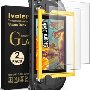 ivoler 2-Pack anti-glare Etched Screen Protector for Steam Deck 7.0”/Steam Deck OLED 7.4”, Matte Anti Glare Tempered Glass with Alignment Frame Anti-Scratch Full Coverage Guard for Steam Deck ivoler 2-Pack anti-glare Etched Screen Protector for Steam Deck 7.0”/Steam Deck OLED 7.4”, Matte Anti Glare Tempered Glass with Alignment Frame Anti-Scratch Full Coverage Guard for Steam Deck