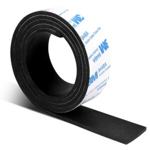 Rubber Strips, Solid Rubber Sheets Self Adhesive Neoprene Rolls & Strips for DIY Gaskets Anti-Slip Pads Crafts Pads Seal Strip Weather Striping (1” Wide x 1/8″ Thick x 3.3′ Long) Rubber Strips, Solid Rubber Sheets Self Adhesive Neoprene Rolls & Strips for DIY Gaskets Anti-Slip Pads Crafts Pads Seal Strip Weather Striping (1” Wide x 1/8″ Thick x 3.3′ Long)