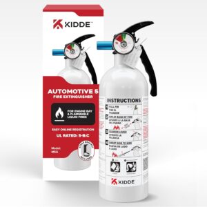 Kidde Fire Extinguisher for Vehicles, Cars, Trucks, Single-Use 5BC Kidde Fire Extinguisher for Vehicles, Cars, Trucks, Single-Use 5BC