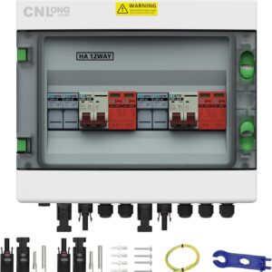 2 String Solar PV Combiner Box 2 in 2 Out IP65 DC500V 32A Circuit Breaker with Surge Protector and 15A PV Fuse,Solar Disconnect Switch Outdoor Waterproof for Solar Panels System 2 String Solar PV Combiner Box 2 in 2 Out IP65 DC500V 32A Circuit Breaker with Surge Protector and 15A PV Fuse,Solar Disconnect Switch Outdoor Waterproof for Solar Panels System