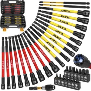 Magnetic Nut Driver Bit Set, 35-Piece Extra Long Nut Driver Set for Impact Drill, Metric & SAE, PH1 & PH2 Screwdriver Bits 1/4 Drive Shank Adapter Extension, Durable for Professional Projects Magnetic Nut Driver Bit Set, 35-Piece Extra Long Nut Driver Set for Impact Drill, Metric & SAE, PH1 & PH2 Screwdriver Bits 1/4 Drive Shank Adapter Extension, Durable for Professional Projects