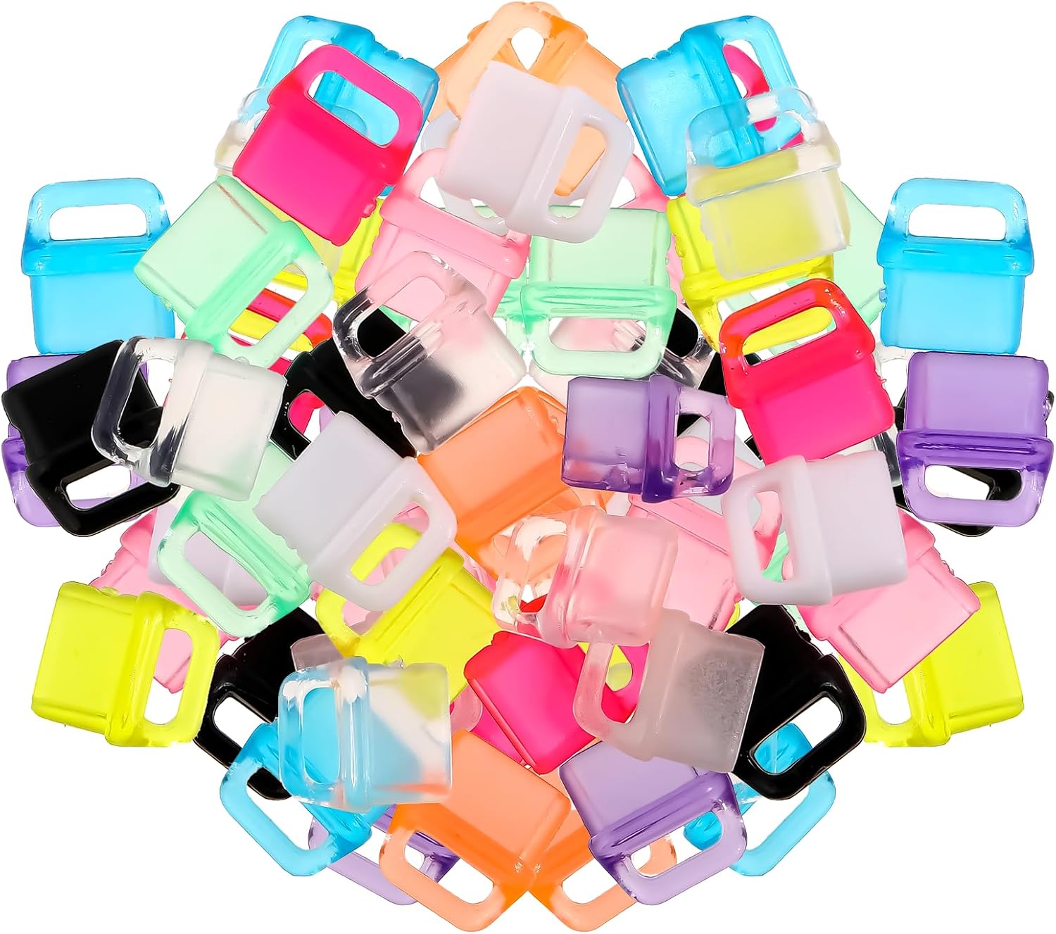Qianyu 30 Pcs USB C Dust Plug Colorful Type C Charging Port Anti Dust Cover Plastic Plugs Cover Protector with Hanging Hole Compatible with All Type-C Devices Laptops Tablets Smart Phones