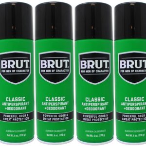 BRUT Anti-Perspirant Deodorant Spray, Classic 6 oz (Pack of 4) BRUT Anti-Perspirant Deodorant Spray, Classic 6 oz (Pack of 4)