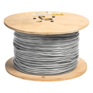 EWCS Equal to Belden 8760 18AWG Stranded Tinned 100% Copper 1 Pair Shielded Overall Gray PVC Jacket 300 Volts (UL Listed)- 500 Feet EWCS Equal to Belden 8760 18AWG Stranded Tinned 100% Copper 1 Pair Shielded Overall Gray PVC Jacket 300 Volts (UL Listed)- 500 Feet