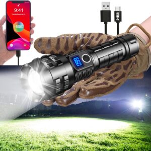 Worlds Brightest Flashlight 200000 lumens OLED Charging Display AIFIRE Best Rechargeable LED Spotlight USB-C Power Bank Holster Worlds Brightest Flashlight 200000 lumens OLED Charging Display AIFIRE Best Rechargeable LED Spotlight USB-C Power Bank Holster