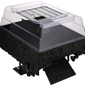 PENN-PLAX Reptology Turtle Topper – Above Tank Basking Platform That Safely Mounts to Standard Size Tanks Including 10g, 20L, 20H, 29g, up to 55 Gallons and 13” Wide – Black Color (REP600) PENN-PLAX Reptology Turtle Topper – Above Tank Basking Platform That Safely Mounts to Standard Size Tanks Including 10g, 20L, 20H, 29g, up to 55 Gallons and 13” Wide – Black Color (REP600)
