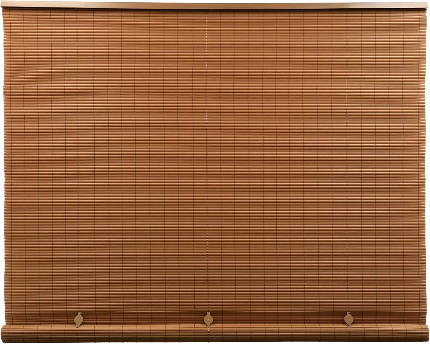 Radiance Cordless Outdoor Shades for Porch, Patio & Windows - Waterproof PVC Blinds for Indoor & Outdoor - Roll-Up Patio Privacy Screen for Diffuse Sunlight - Woodgrain - 36" W x 72" L - (3321236)