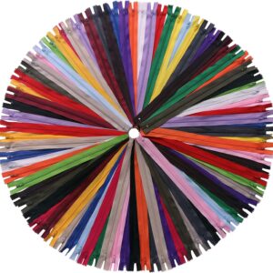 YAKA 60 Pack of 14 Inches Mix Nylon Coil Zippers Bulk – Supplies Zippers for Tailor Sewing Crafts (20 Color) YAKA 60 Pack of 14 Inches Mix Nylon Coil Zippers Bulk – Supplies Zippers for Tailor Sewing Crafts (20 Color)