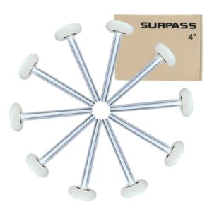 Surpass 10 Pack 2” Ultra-Quiet Nylon Garage Door Rollers 4” Stem, 6200-2RS Double Seals Precision Bearings Surpass 10 Pack 2” Ultra-Quiet Nylon Garage Door Rollers 4” Stem, 6200-2RS Double Seals Precision Bearings