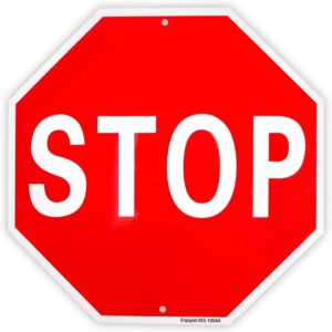 Enjoyist Stop Sign Street Slow Warning Sign 12″x 12″ 40 Mil Rust Free Aluminum – Reflective, UV Protected and Weatherproof Enjoyist Stop Sign Street Slow Warning Sign 12″x 12″ 40 Mil Rust Free Aluminum – Reflective, UV Protected and Weatherproof