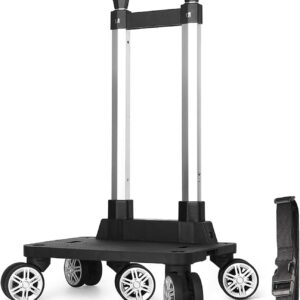 Backpack Trolley, Wheeled Folding Luggage Travel Cart Aluminum -Roller Carrier for Backpack/Schoolbag/Boxes(5 Wheels Detachable) Backpack Trolley, Wheeled Folding Luggage Travel Cart Aluminum -Roller Carrier for Backpack/Schoolbag/Boxes(5 Wheels Detachable)
