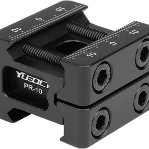 Metal Picatinny to Picatinny Dovetail Rail Mount Clamp Riser Adapter with Anti-Slip Stopping Screws Metal Picatinny to Picatinny Dovetail Rail Mount Clamp Riser Adapter with Anti-Slip Stopping Screws