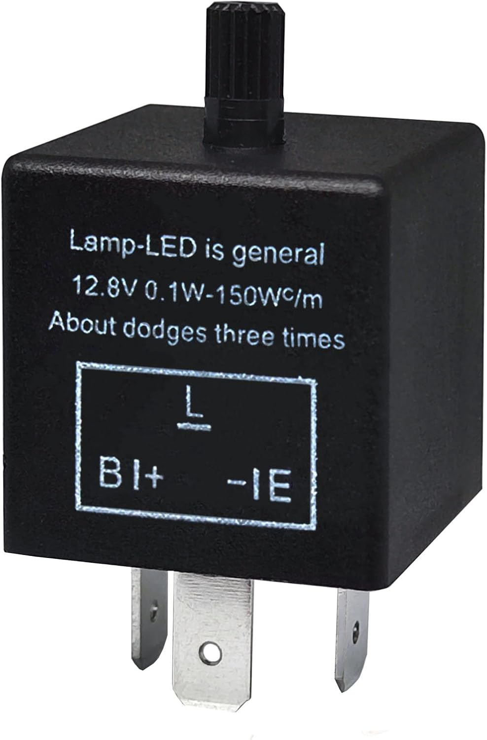 Led Flasher Relay CF-13, 3 Pins Adjustable Turn Signal Relay CF13 EP34 - Flasher Relay for Led Lights Hyper Blink Flash Resolve Rapid Quick Flash Issue