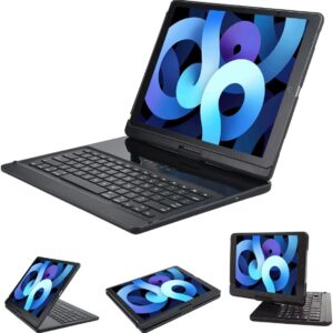 iPad pro 12.9 case with Keyboard 2017 2nd 2015 1st Generation, 360 Rotatable Wireless Folio 180 Swivel Stand Hard Cover Auto Sleep Wake up iPad pro 12.9 case with Keyboard 2017 2nd 2015 1st Generation, 360 Rotatable Wireless Folio 180 Swivel Stand Hard Cover Auto Sleep Wake up