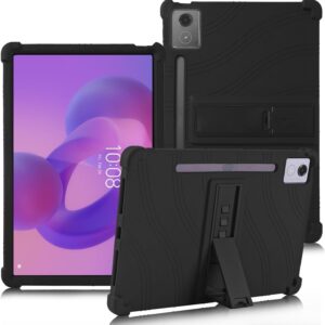 for Lenovo Idea Tab Pro Case 12.7 Inch 2025,Silicone Case for Lenovo Idea Tab Pro Tablet (TB373FU) with Bracket & Pen Holder (Black) for Lenovo Idea Tab Pro Case 12.7 Inch 2025,Silicone Case for Lenovo Idea Tab Pro Tablet (TB373FU) with Bracket & Pen Holder (Black)