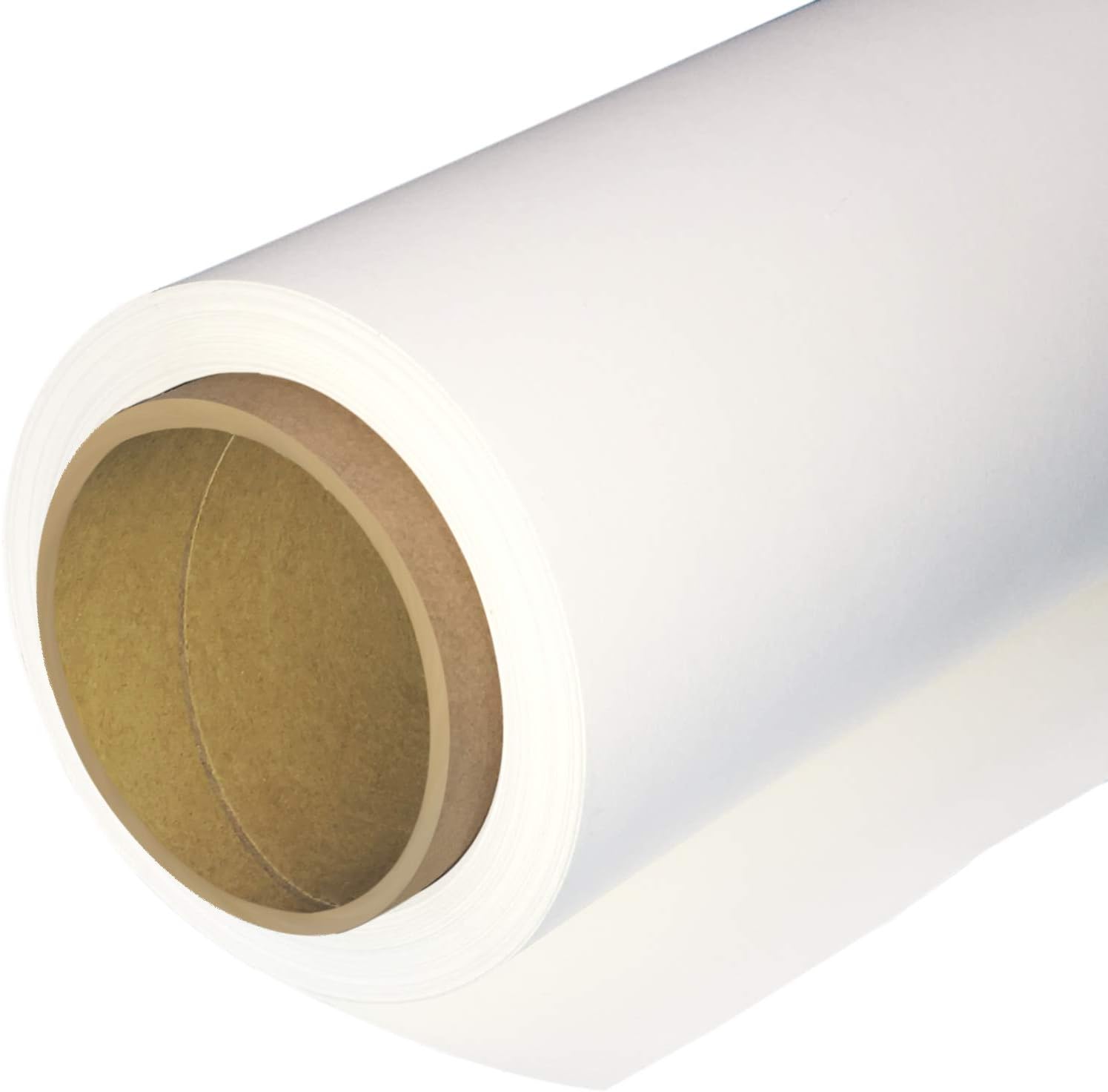 Seamless Photography Background Paper Roll, White Photo Paper Backdrop for Photography, Video and Streaming (53''x16' Arctic White)