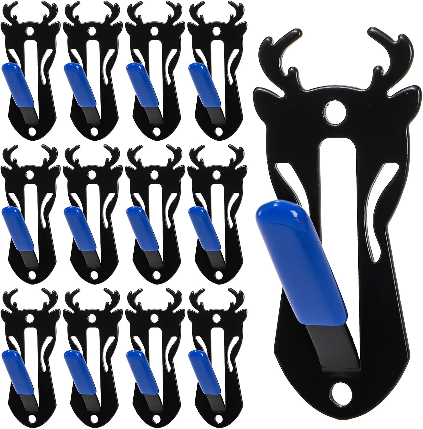ZENFUN 12 Packs Mount Skull Hanger, Deer Skull Hanger, Pronghorn Style Deer Head Hanger, Mount Bracket Wall Mount, Skull Hooker with Simple Easy Installation Kits, Antler Mounting Kit for Antelope
